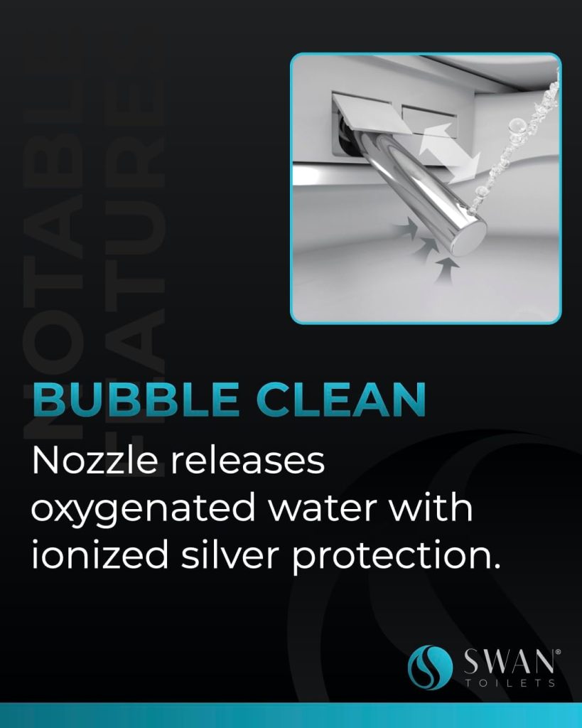 SWAN S-Pro Toilet - Smart Bidet Toilet System with Heat, Automatic Flushing, LED lights