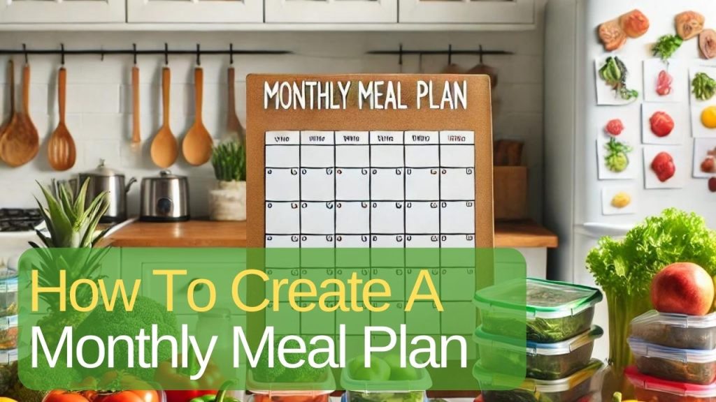 How To Create A Monthly Meal Plan