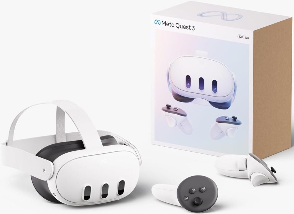 Meta Quest 3 128GB— Breakthrough Mixed Reality Headset — Powerful Performance
