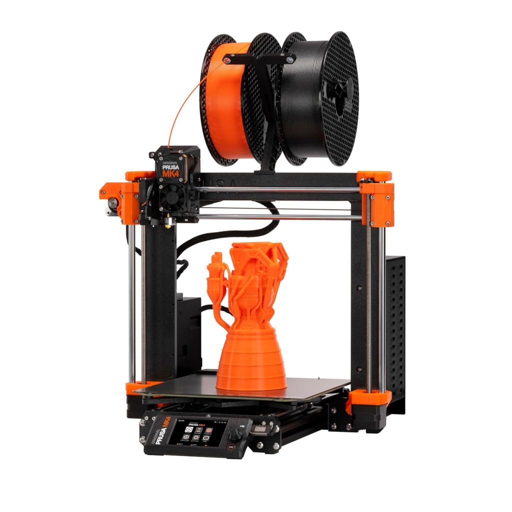 Original Prusa MK4 3D Printer, Ready-to-use FDM 3D Printer, Assembled and Tested, Removable Print Sheets, 1kg Prusament PLA Spool Included, Print Size 9