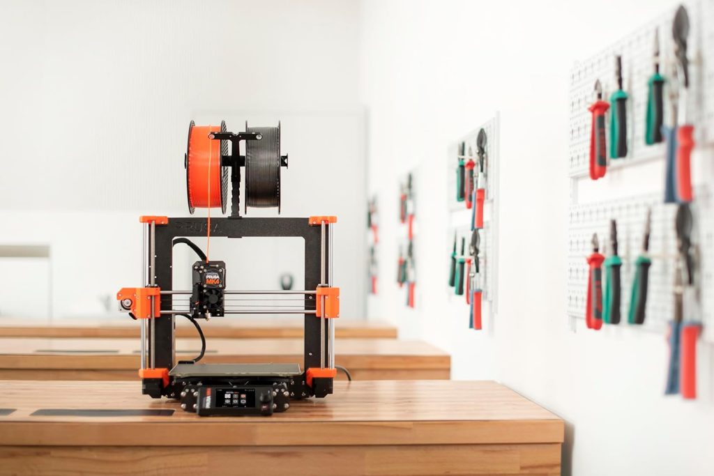 Original Prusa MK4 3D Printer, Ready-to-use FDM 3D Printer, Assembled and Tested, Removable Print Sheets, 1kg Prusament PLA Spool Included, Print Size 9